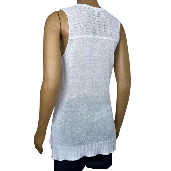Miilla Linen Mesh Sleeveless Tunic Top Size Medium - Picture 7 of 9